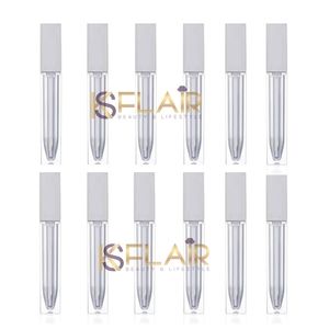 White 8ml Square Empty Lipgloss Tubes 12pcs